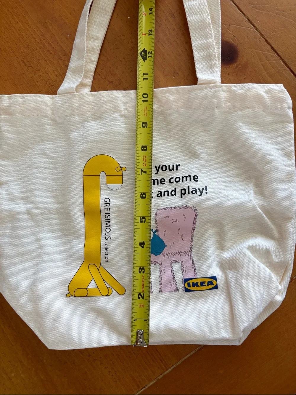 IKEA Mini Tote Bag, GREJSIMOJS Collection, Cream color, Brand New in Bag